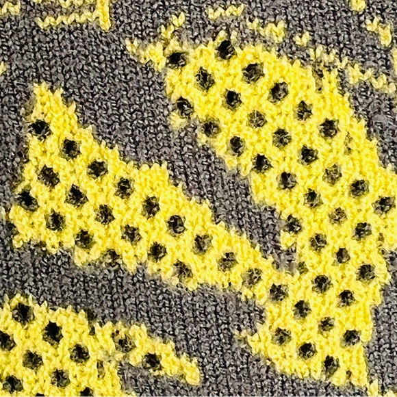 Karen Millen, Size: 2, Knit Dress, Intricate Print, Mesh, Green/Yellow - Picture 4 of 12